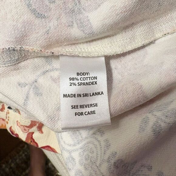 Spartina Catrina Denim Dress in floral Linden Thistle Stripe Women’s Size XS - Picture 10 of 11